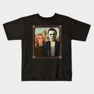 Halloween - Michael Myers and Laurie Strode Kids T-Shirt